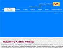 Tablet Screenshot of krishnaholidaysmaker.com